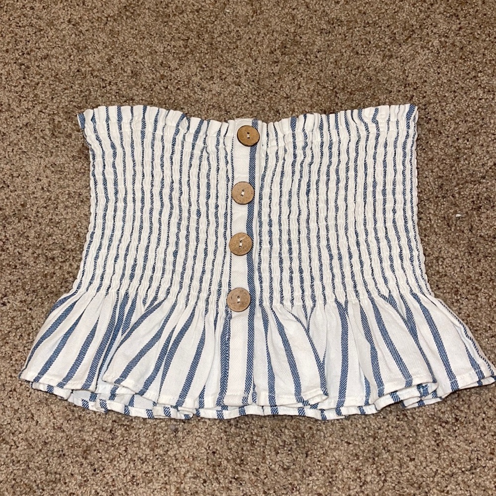 Vintage Havana Striped Tube Top